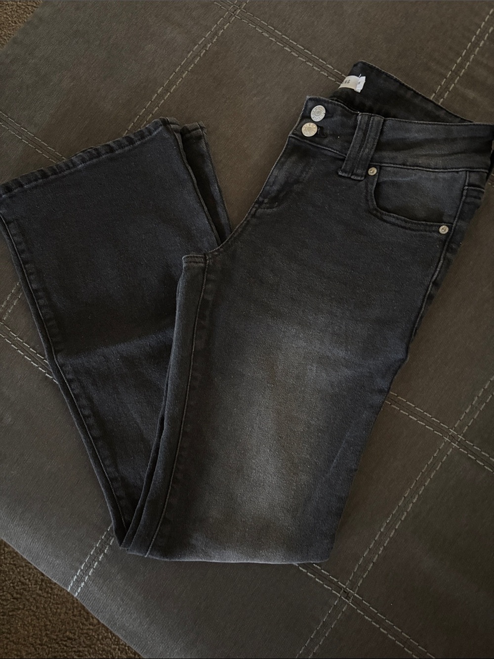 Mid rise black flare Y2K black pants